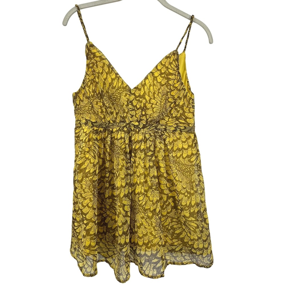 Vila Lille Top Spaghetti Strap Camisole Women S Yellow Floral Spaghetti Ethereal